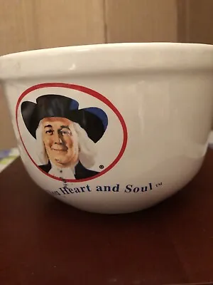 QUAKER OATS (1999) “Warms You Heart And Soul” Promotional Cereal Bowl • $25.85