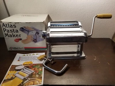 $61.05 • Buy Marcato Atlas Model 150 Deluxe Pasta Machine Stainless Steel Vintage