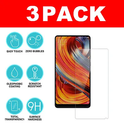 For Xiaomi Mi Mix 2 / 2S Tempered Glass Screen Protector - CRYSTAL CLEAR • £4.85