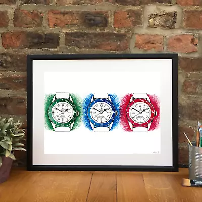 £27.99 • Buy Tudor Black Bay Watch Art Print Poster