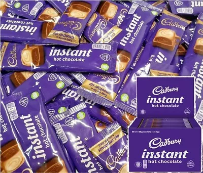 Cadbury Hot Chocolate Instant Sachets 28g Powder Drink Individually Packed Stick • £5.99