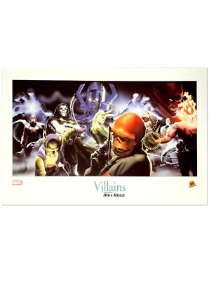 Villains Lithograph By Alex Ross Artist Marvel Comics Universe Limited Edition • $9.99