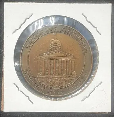 $9.99 • Buy 1964 Macarthur Memorial Medal Norfolk Va  ---  Weil