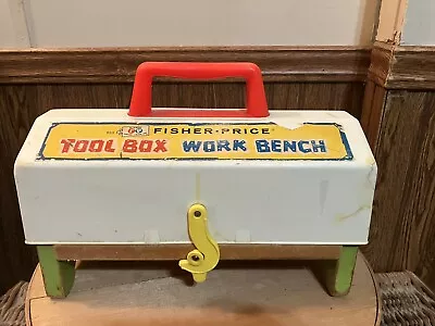 1969 Vintage Retro Fisher Price Tool Box Work Bench Model 935 • $18.70