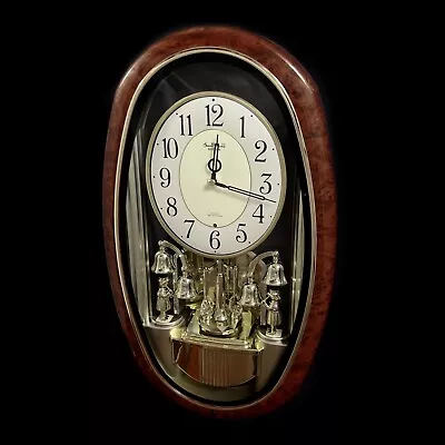 VTG Rhythm Small World Golden Ringers Bells Musical Magic Motion Clock 4MH740 • $229.99