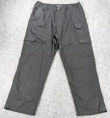 511 Tactical Series Cargo Pants Men's 38x30 Black Ripstop Elastic Waist • $21.95