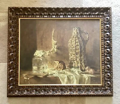 VTG Large Original Russian Oil Painting On Canvas Still Life Signed. High Q. • $595
