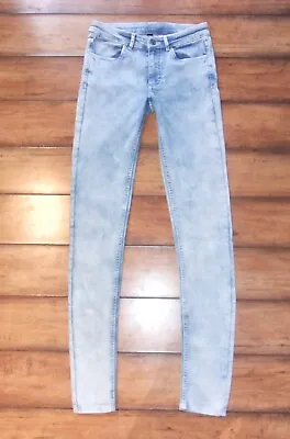 DIVIDED By H&M ~ Size US 2 EUR 32 ~ Light Acid Look Wash Skinny Stretch Jeans 11 • $9.99