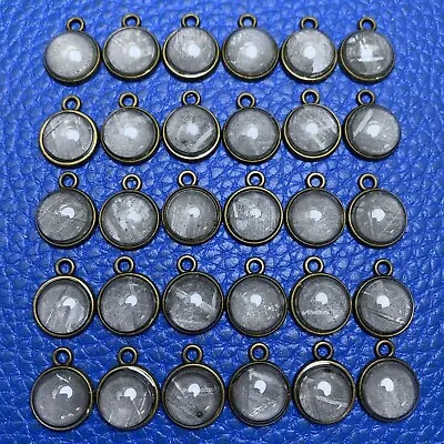 30PCS Muonionalusta Iron Meteorite 13mm Diameter Pendant  Grade C  AMB0289 • $39