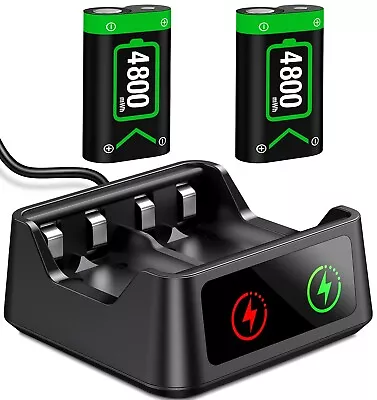 2*4800 MWh Rechargeable Battery & Charging Station For Xbox One /Xbox Series X|S • $31.95