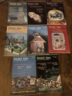 1982 Nutshell News Dollhouse Scale Miniatures 8 Issues Magazines Lot • $20