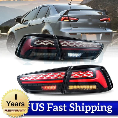 $279.99 • Buy VLAND LED Tail Lights For 2008-2017 Mitsubishi Lancer & EVO X W/ Startup Dynamic