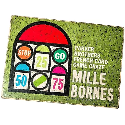 MILLE BORNES 1962 Vintage Parker Brothers Card Game  • $16