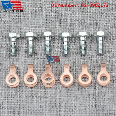 Fuel Return Line Banjo Bolt And Seal For 5.9L Dodge Cummins 6B 12V USA • $17.73