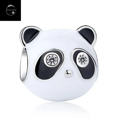 Genuine Sterling Silver 925 Panda Bear Animal Travel Holiday Bead Charm Daughter • £16.99