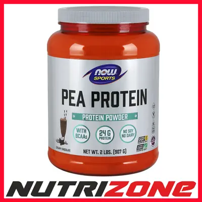 NOW Foods Pea Protein With BCAAs Dutch Chocolate - 907g • £36.60