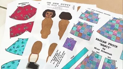 Hitty Doll | Printed Cloth Doll Kit | Antique Doll Making Pattern | Cloth Doll • £29