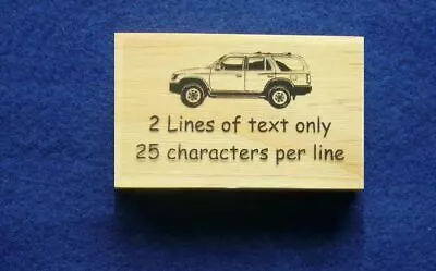 Personalised 2 Line Polymer Stamp - Vehicle - 4 X 4 - Car • £7.39