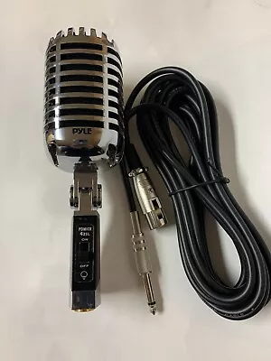 PYLE Dynamic Vocal Microphone Classic Retro Style With 15ft XLR Cable • $32.98