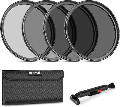 Neewer 67 Mm Neutral Density Filter ND2 ND4 ND8 ND16 And Accessory Kit • $33.60