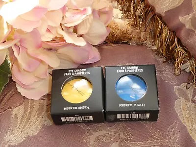 2 X Mac - 1.5g Satin Eye Shadow Blue & Yellow - Genuine Super Brights • £5