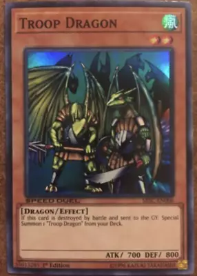 Yu-Gi-Oh!  Troop Dragon - SBSC-EN006 - Super Rare - 1st Ed -  NM/M - NEW • $0.99