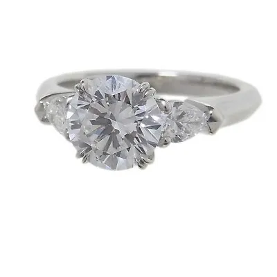 HARRY WINSTON Round Solitaire Dia PT950 Dia P0004356 • $13832