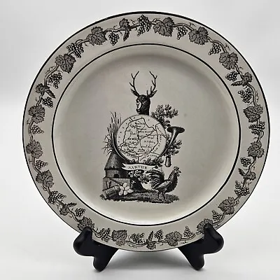 Mottahedeh Italy Creil Reproduction Sarthe France Plate Feat. Stag Grapevines • $15