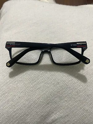 Tag Heuer TAG 0531 001 Full Frame Black (Red/White) Rectangular Unisex Glasses • $100