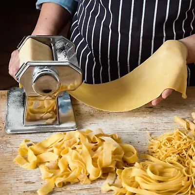 Portable Stainless Steel Pasta Maker Roller Machine Kitchen Noodle Fettuccine US • $31.14