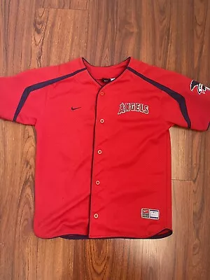 MLB California Angels Guerrero 27 Nike Stitched Red Jersey Youth M • $34.95