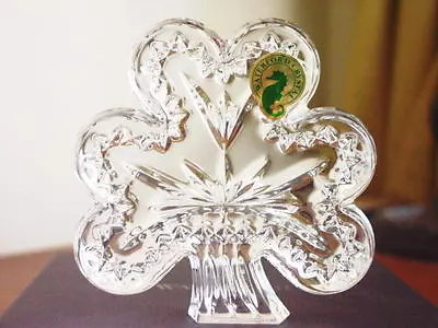 Waterford Crystal SHAMROCK Sculpture Paperweight - NEW IN BOX! • $94.95