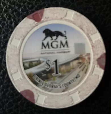 MGM National Harbor $1.00 Prince George’s  MD Poker Chip • $3.99