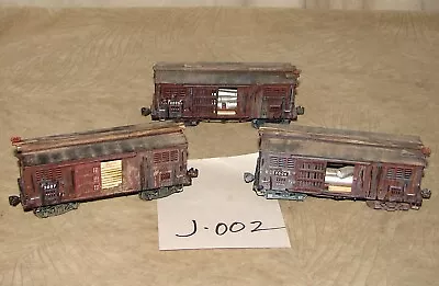 Maintenance Of Way Lot Of 3: Supply Boxcar/Work Car Weathered Mantua HO J002 • $20.50