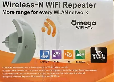 Omega Wireless-N Wifi Amplifier/Repeater • $14.99