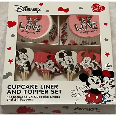 Best Brands Disney Mickey Minnie Mouse 48-pc. Cupcake Liner & Topper Set (NIB) • $4.50