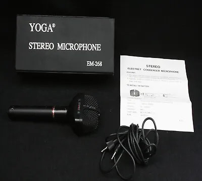 Condenser Microphone Stereo. YOGA EM-268. Boxed • £15