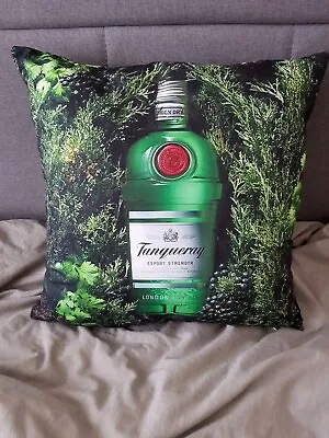 1x Tanqueray Gin Cushion Cover Pillow Case 18” 45x45cm Party Gift • £14