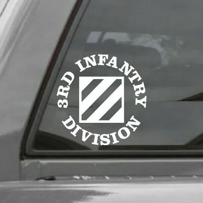 $3.75 • Buy 3RD INFANTRY DIVISION TEXT Vinyl Window Decal Sticker U.S ARMY Rock Of The Marne