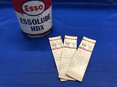 New Vintage ESSO Oil Change Garage Service Reminders Three Sticker Set • $7.99