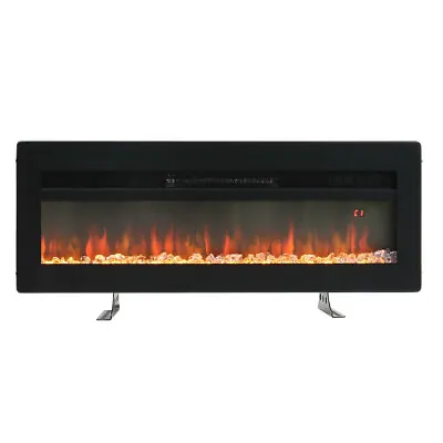 40 Inch Electric Fire Fireplace LED Flame With Remote Wall Hung/Insert/Standing • £179.95