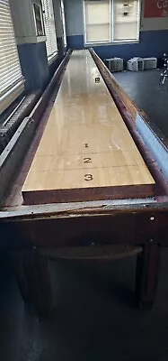 American Shuffleboard Table - Regulation Size - 25 Feet - Vintage And Antique • $2500