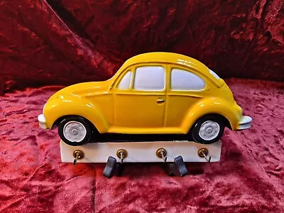 1967 Vw Bug Car Key Holder ~ 1987 ~ Clay Art Of San Francisco ~volkswagen Beetle • $4.90