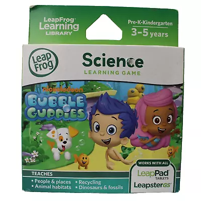 LeapFrog Learning Game Bubble Guppies Science Video Game Cartridge Brand NEW • $12.49