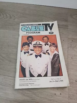 Vintage Jan -Feb 1979 Cable Tv Guide Love Boat Pittsburgh Edition. Rare  • $9.03