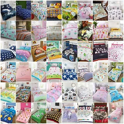 £14.18 • Buy Children Kids Bedding Duvet Sets Quilt Cover Single Double Toddler Boys Girls