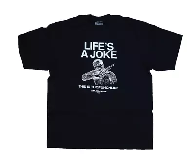 Burma Mfg Lifes A Joke This The Punchline 2023 Heavyweight T-Shirt Black Mens XL • $36.99