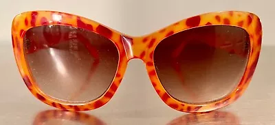 Vintage Halston Womens Tortoise Oversized Sunglasses • $65