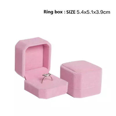 12pcs Square Velvet Ring Box Jewelry Display Case Gift Boxes • $19.99