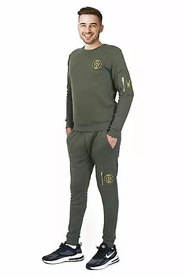 Men's Full Tracksuit Sweatshirt Pants Bottoms Top Fleece Jogging Suit Set Uk • £19.99